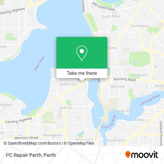 Mapa PC Repair Perth