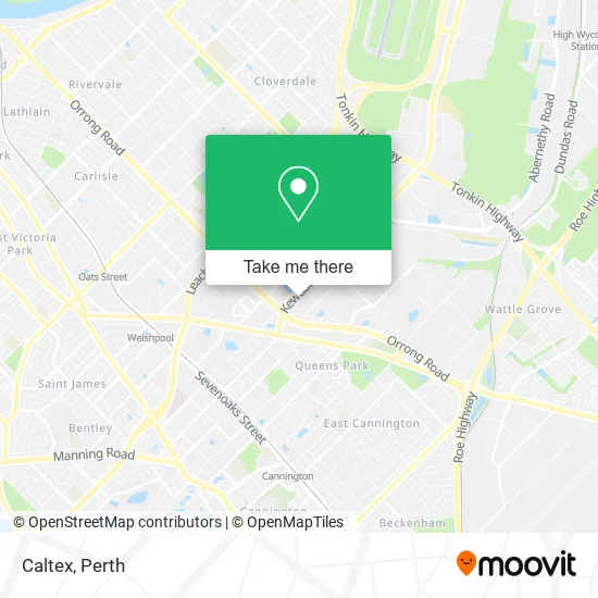Caltex map