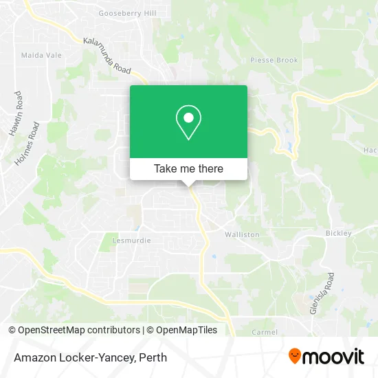 Mapa Amazon Locker-Yancey