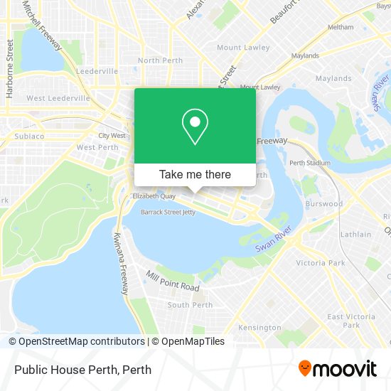 Public House Perth map