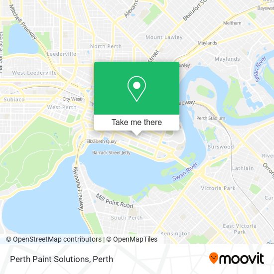 Mapa Perth Paint Solutions