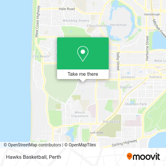 Mapa Hawks Basketball