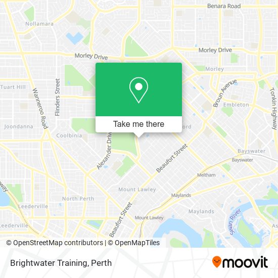 Brightwater Training map