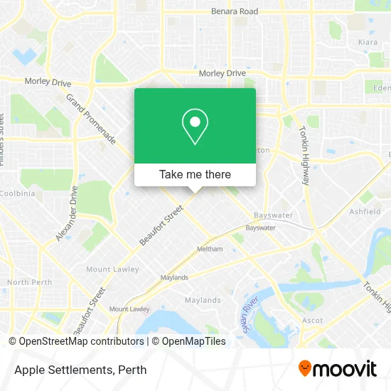 Mapa Apple Settlements