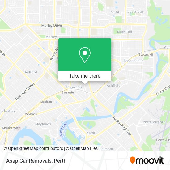 Asap Car Removals map