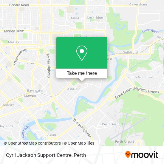 Mapa Cyril Jackson Support Centre