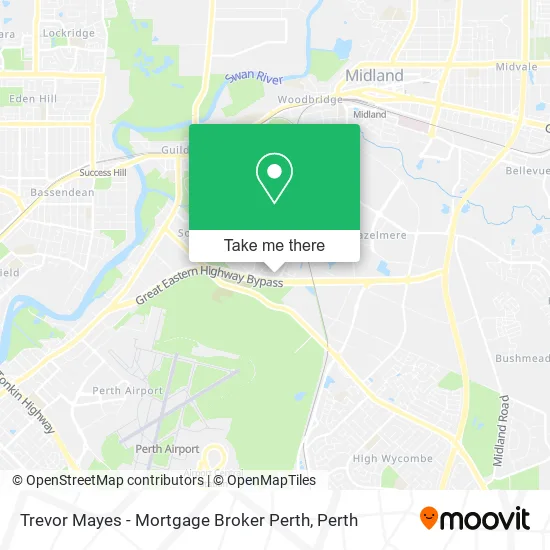 Trevor Mayes - Mortgage Broker Perth map