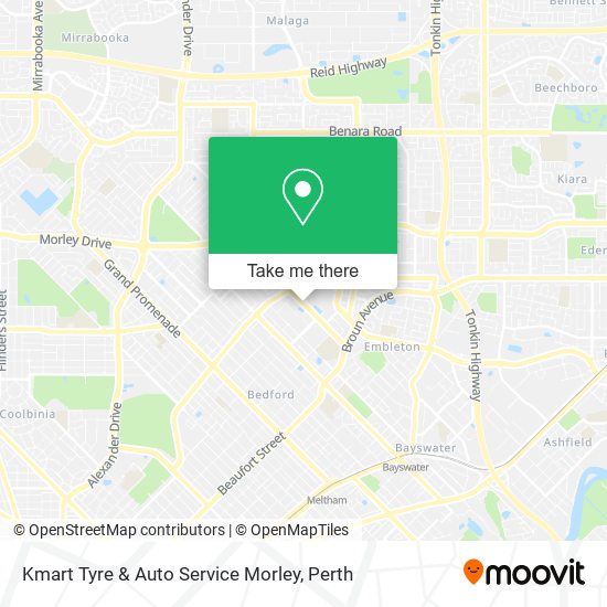 Kmart Tyre & Auto Service Morley map