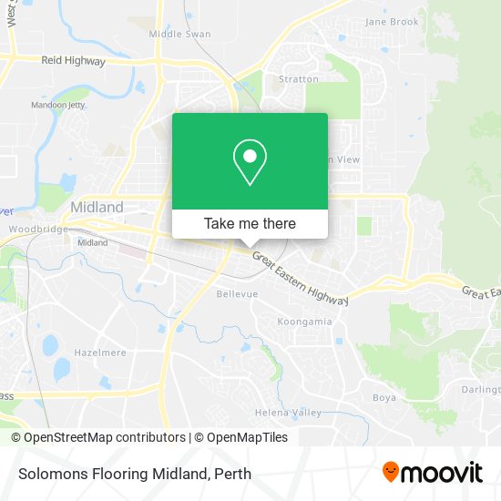 Solomons Flooring Midland map