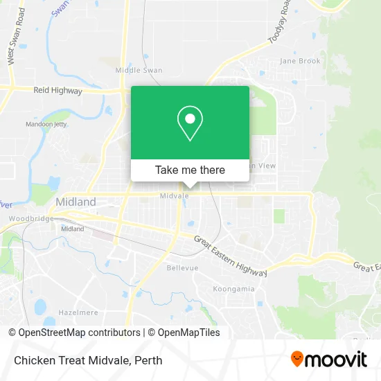 Mapa Chicken Treat Midvale