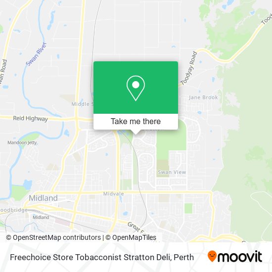 Freechoice Store Tobacconist Stratton Deli map