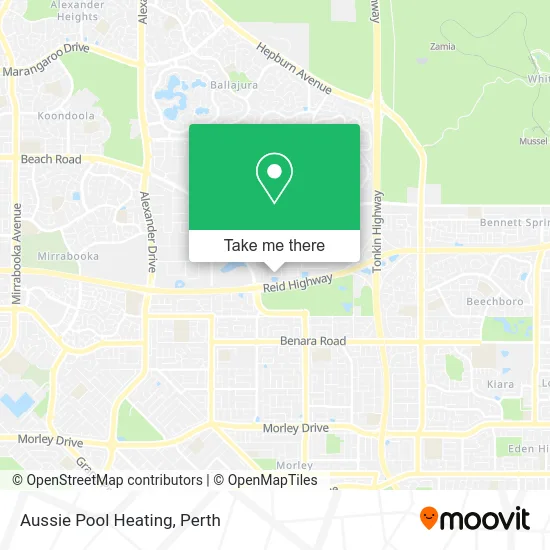 Mapa Aussie Pool Heating