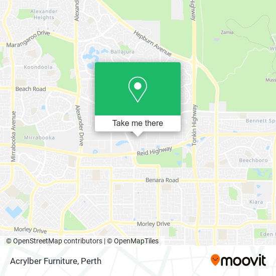 Acrylber Furniture map