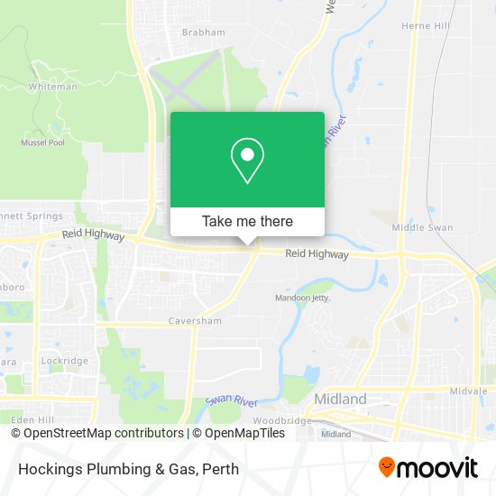 Mapa Hockings Plumbing & Gas