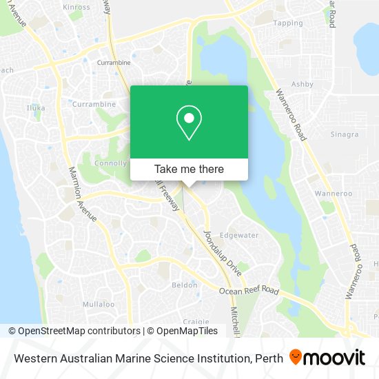 Western Australian Marine Science Institution map
