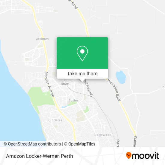 Mapa Amazon Locker-Werner
