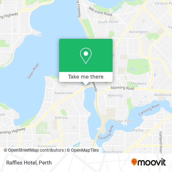 Mapa Raffles Hotel