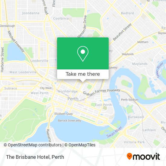 Mapa The Brisbane Hotel