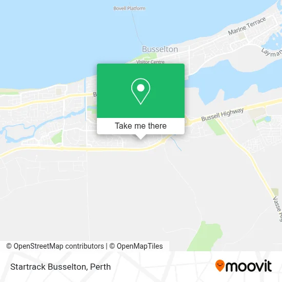 Mapa Startrack Busselton