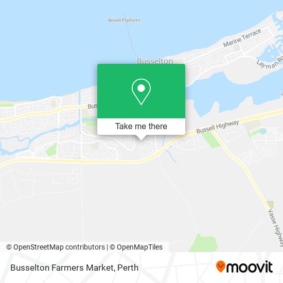 Busselton Farmers Market map