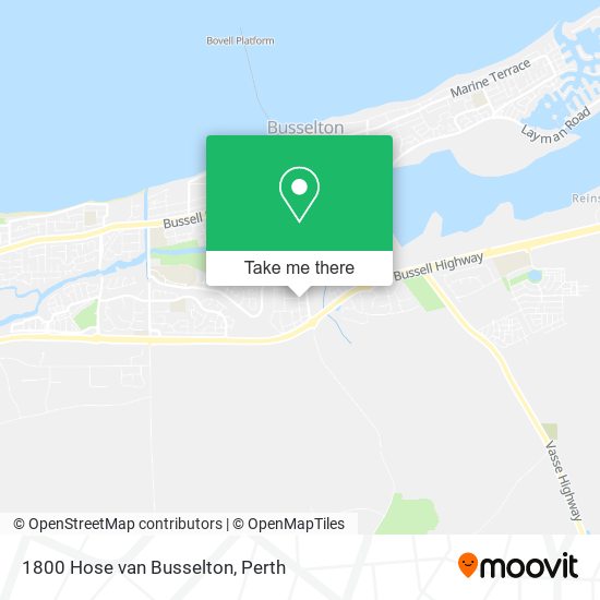 1800 Hose van Busselton map