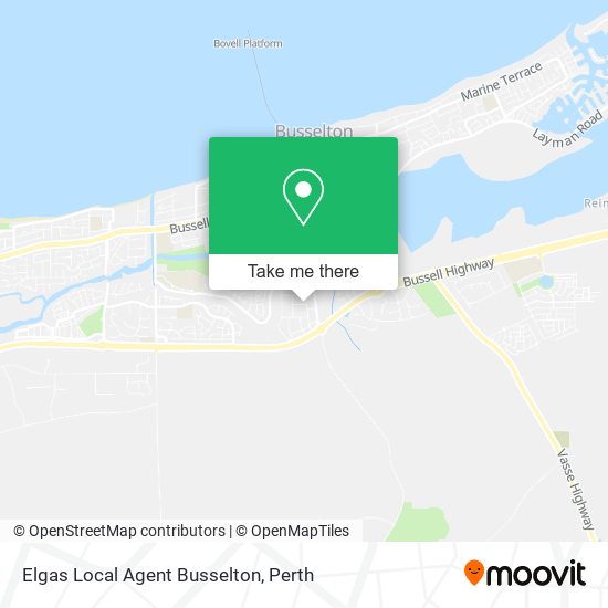 Elgas Local Agent Busselton map