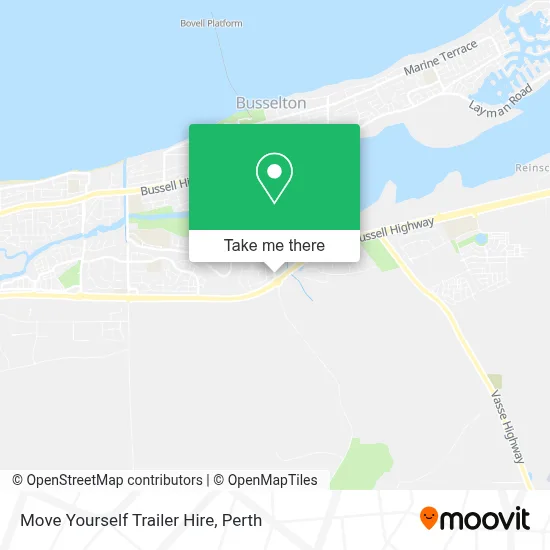 Mapa Move Yourself Trailer Hire