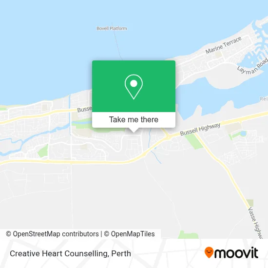 Mapa Creative Heart Counselling