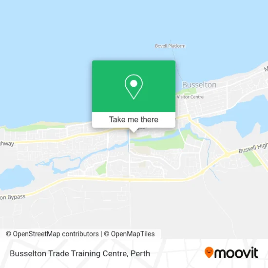 Mapa Busselton Trade Training Centre