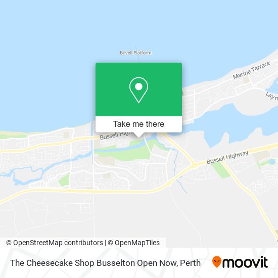 The Cheesecake Shop Busselton Open Now map