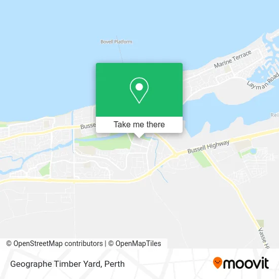 Mapa Geographe Timber Yard