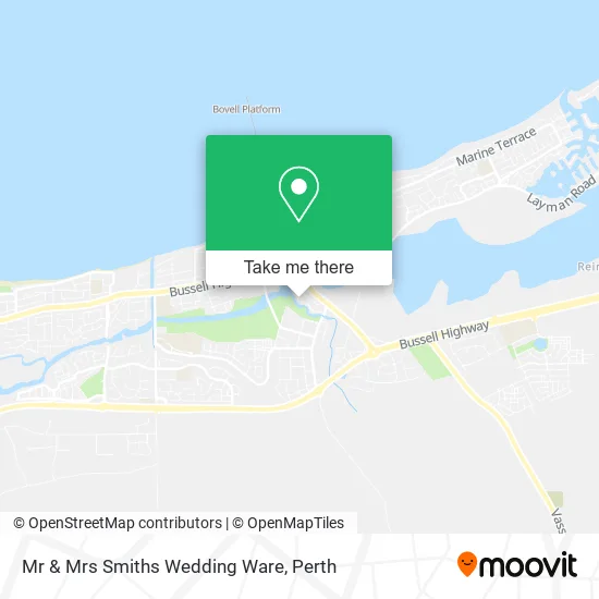 Mr & Mrs Smiths Wedding Ware map