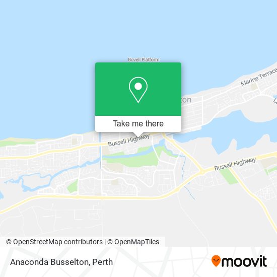 Mapa Anaconda Busselton