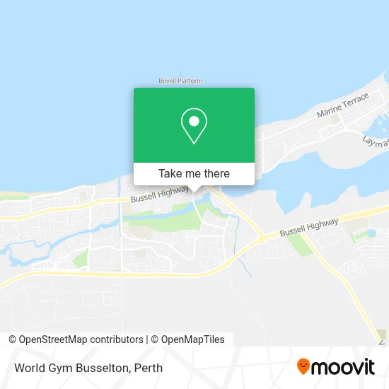 Mapa World Gym Busselton
