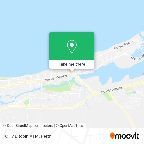 Mapa Olliv Bitcoin ATM