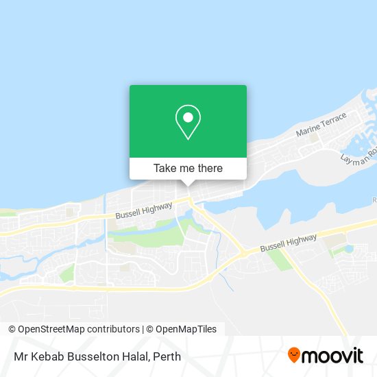 Mr Kebab Busselton Halal map