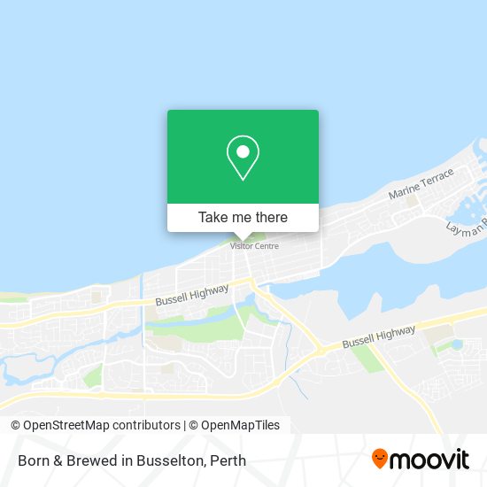 Born & Brewed in Busselton map