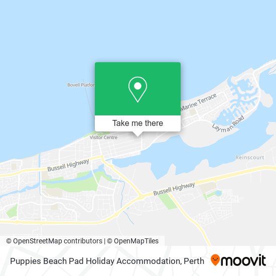 Puppies Beach Pad Holiday Accommodation map