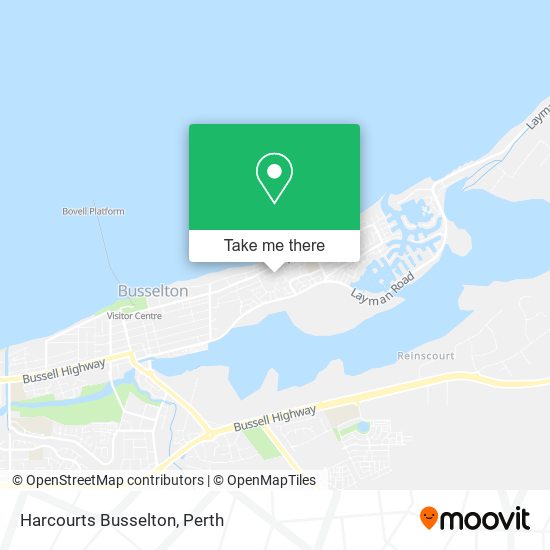 Harcourts Busselton map