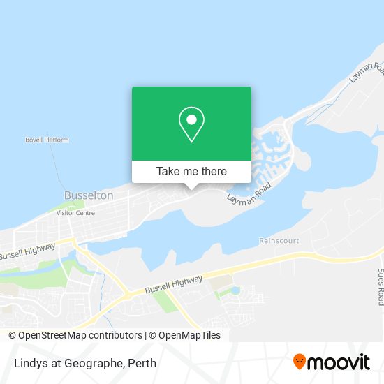 Lindys at Geographe map