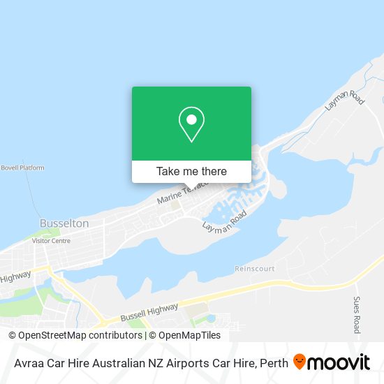 Avraa Car Hire Australian NZ Airports Car Hire map