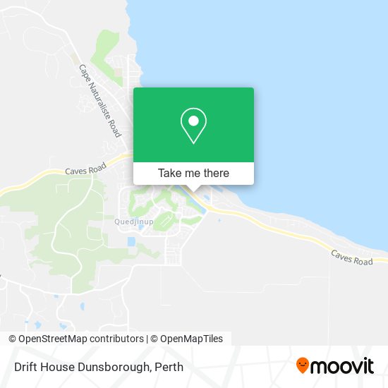 Drift House Dunsborough map
