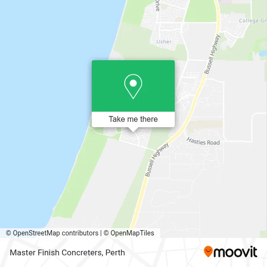 Mapa Master Finish Concreters