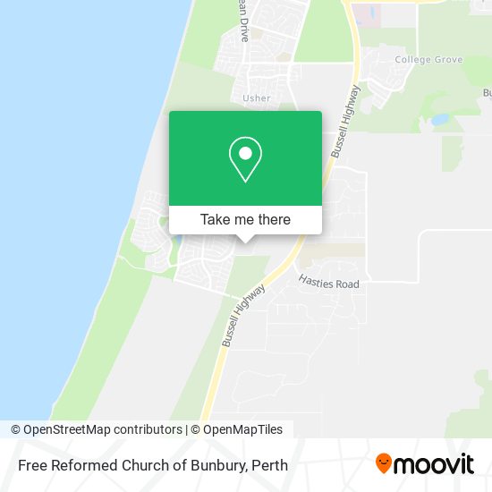 Free Reformed Church of Bunbury map