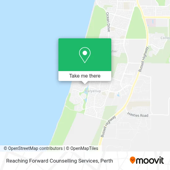 Mapa Reaching Forward Counselling Services