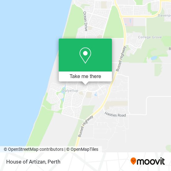 House of Artizan map
