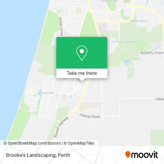 Brooke's Landscaping map