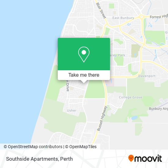 Southside Apartments map