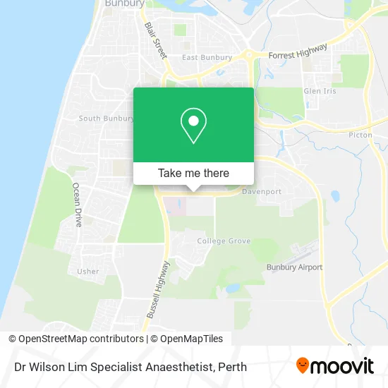 Dr Wilson Lim Specialist Anaesthetist map