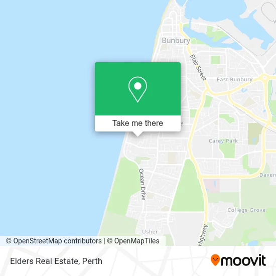 Mapa Elders Real Estate